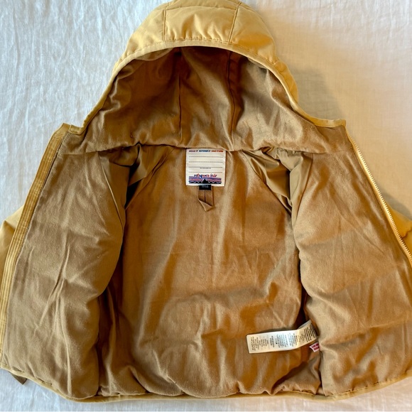 Patagonia Kids' Cotton Down Jacket, Beewax Tan - Picture 6 of 9